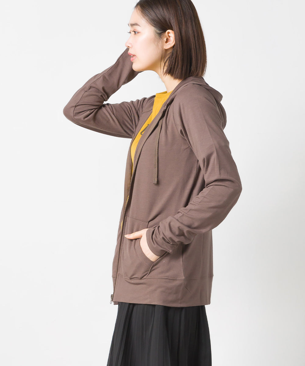 【OMNES】UVカット&ドライ加工 ジップパーカー【7121-5142】