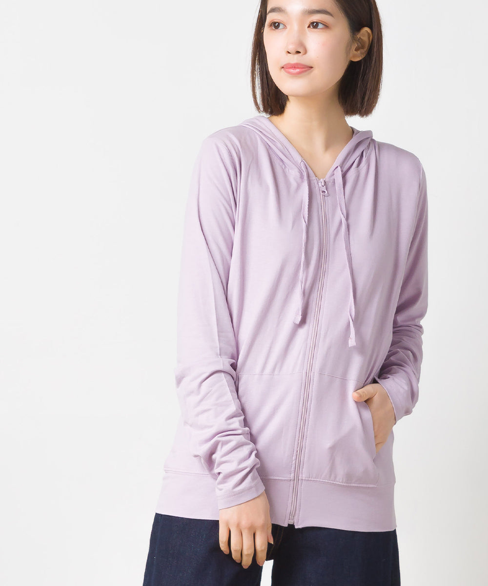 【OMNES】UVカット&ドライ加工 ジップパーカー【7121-5142】