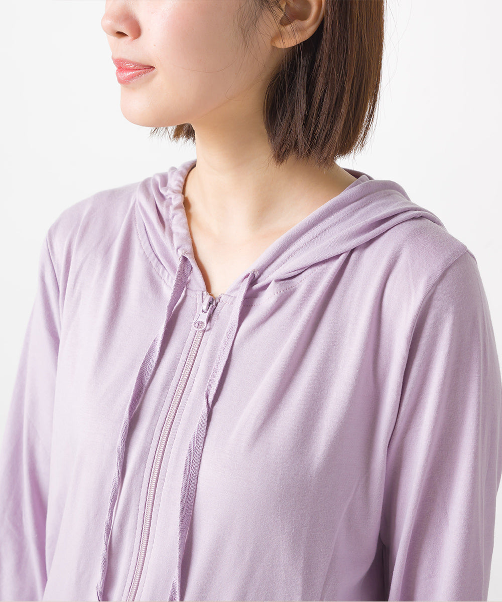 【OMNES】UVカット&ドライ加工 ジップパーカー【7121-5142】