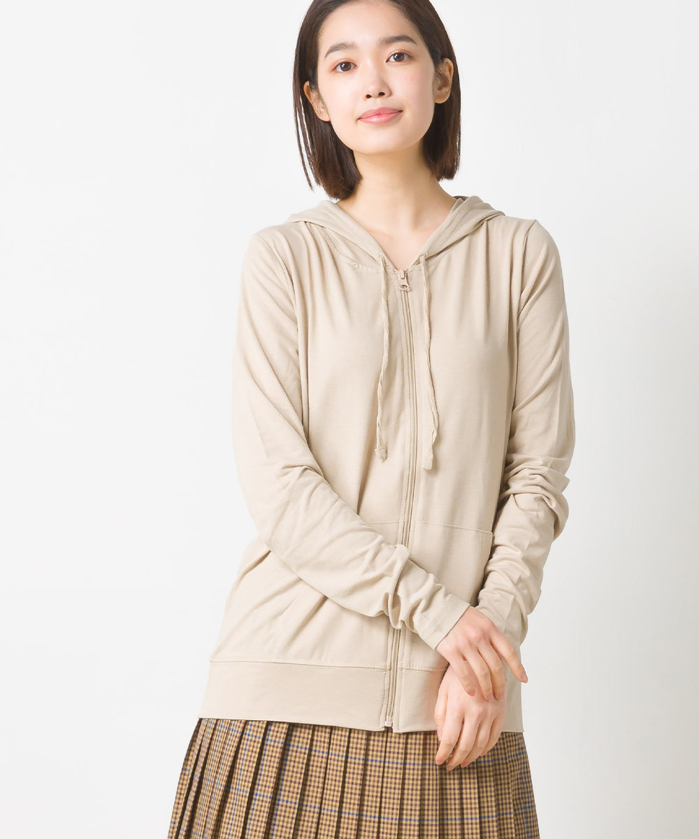 【OMNES】UVカット&ドライ加工 ジップパーカー【7121-5142】