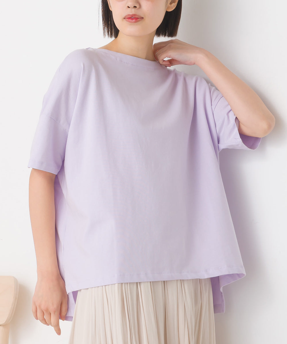 【OMNES】コットンベア天 ドロップショルダープルオーバー【7121-5143】