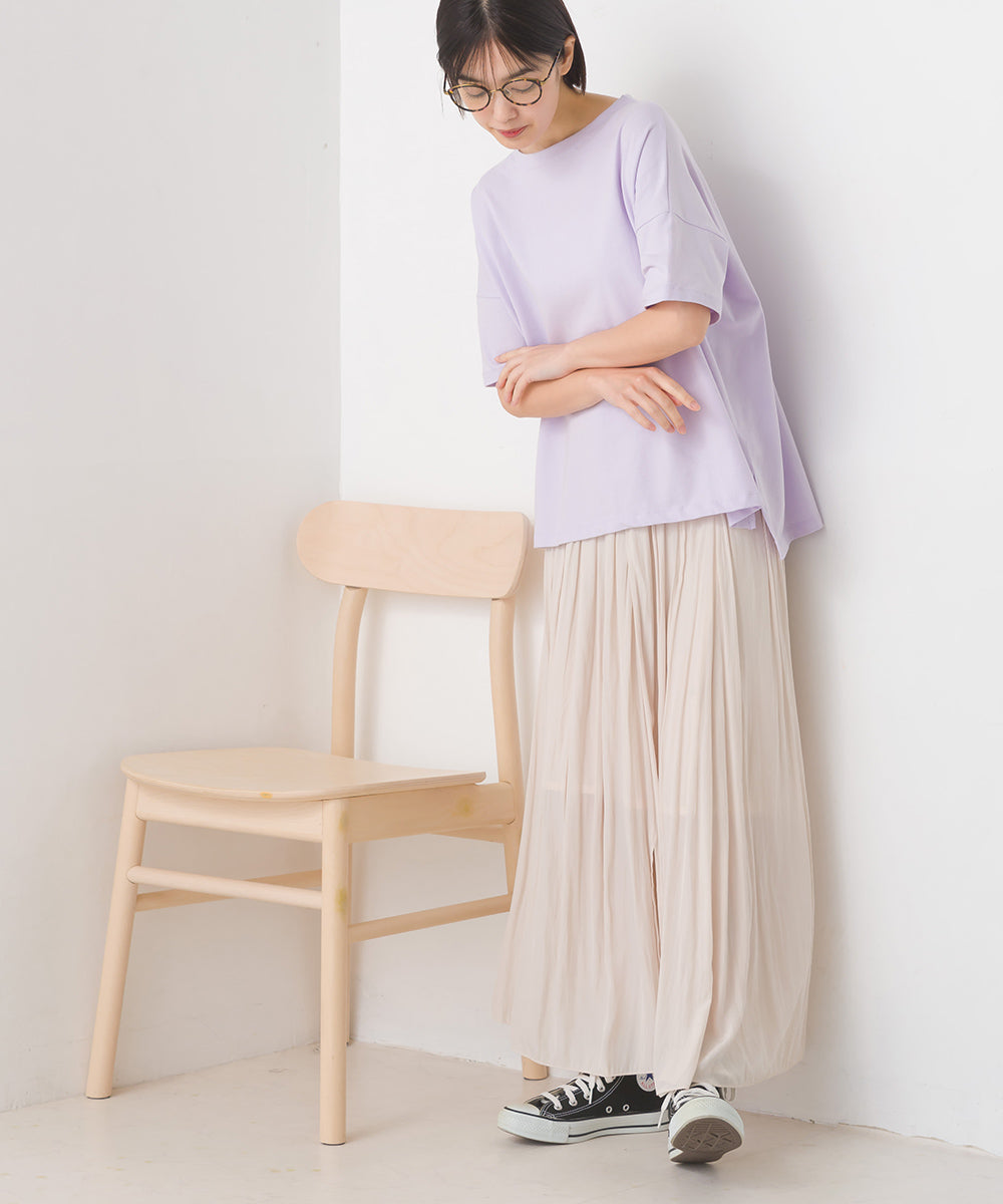【OMNES】コットンベア天 ドロップショルダープルオーバー【7121-5143】