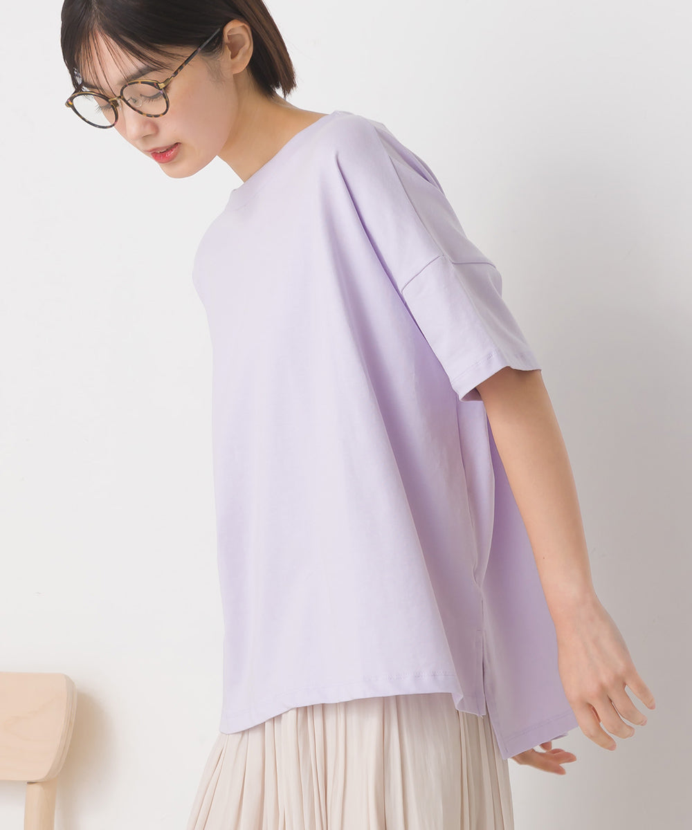 【OMNES】コットンベア天 ドロップショルダープルオーバー【7121-5143】