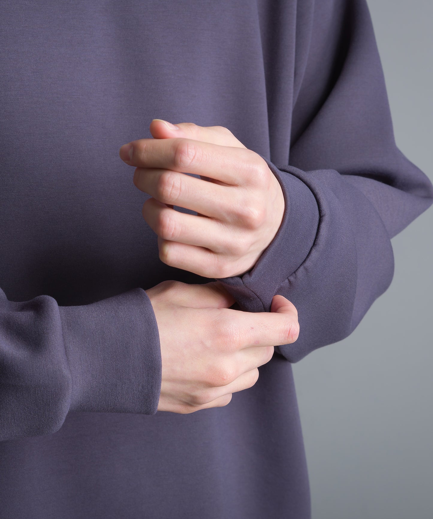 【OMNES Another Edition】メンズ ストレッチダンボールニット プルオーバー【7121-5162】