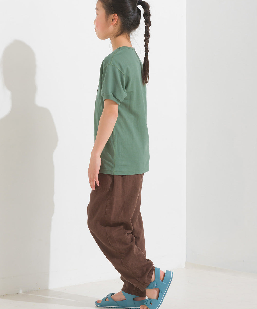 【OMNES Another Edition】キッズ 接触冷感レーヨンナイロンヘンリーネックTシャツ【7121-5191】