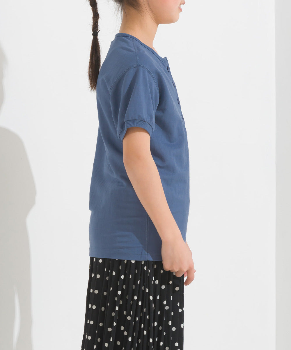 【OMNES Another Edition】キッズ 接触冷感レーヨンナイロンヘンリーネックTシャツ【7121-5191】