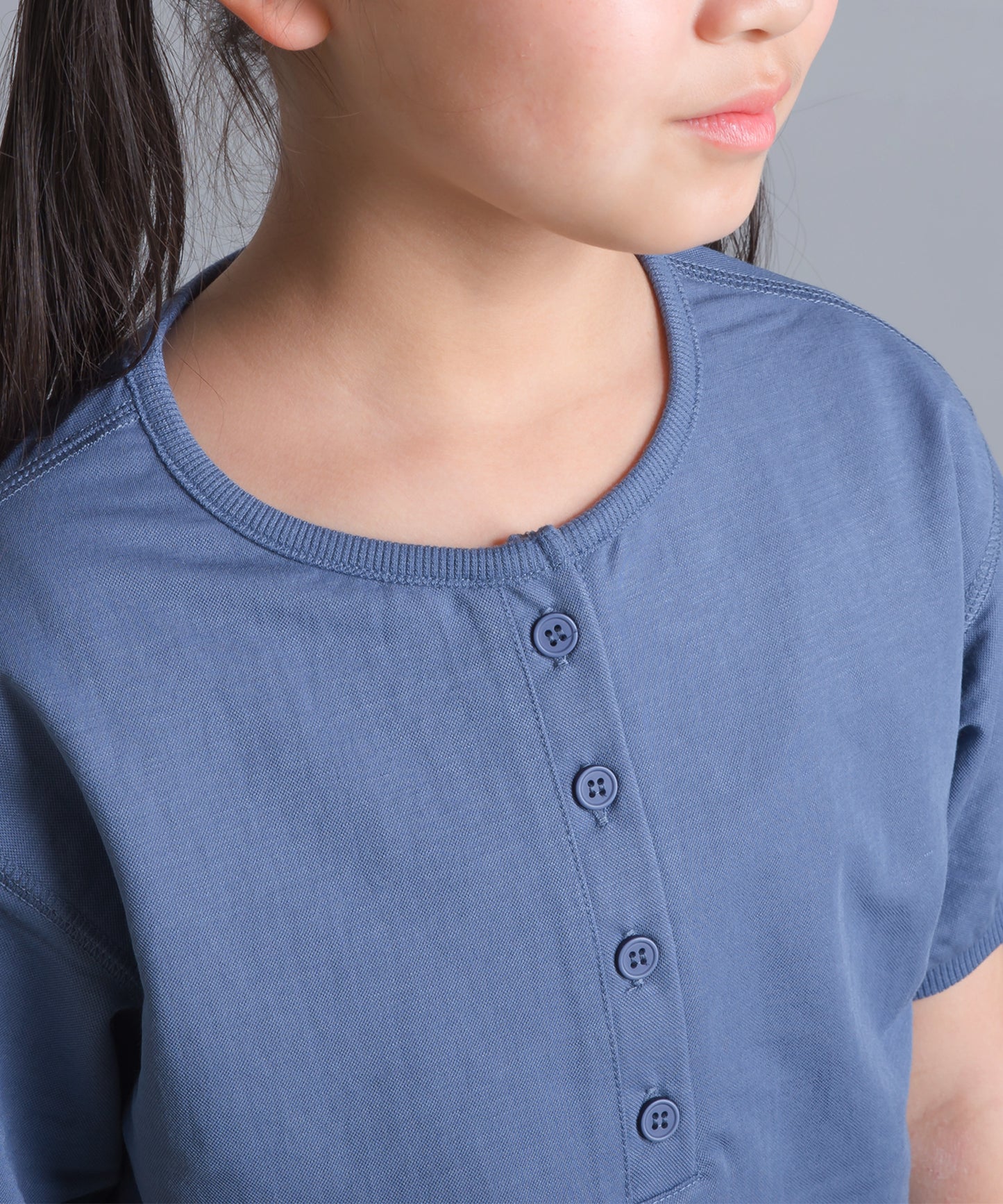 【OMNES Another Edition】キッズ 接触冷感レーヨンナイロンヘンリーネックTシャツ【7121-5191】