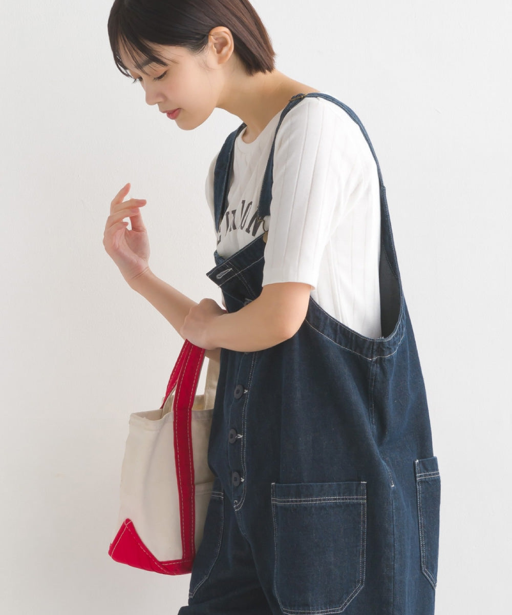 【OMNES Another Edition】汗染み防止リブロゴプリント半袖Tシャツ REUNION【7121-5197】