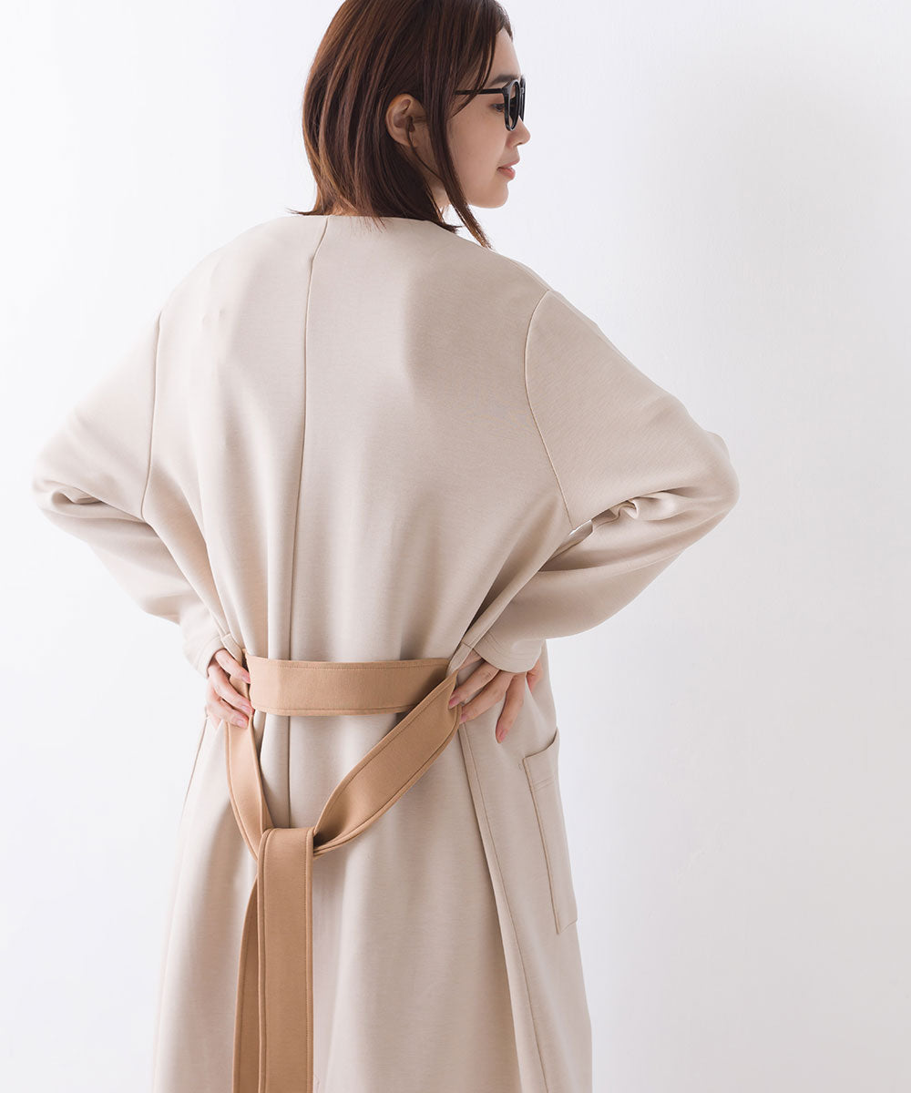 【OMNES Another Edition】ストレッチダンボールニットガウン ガウンコート【7121-7042】