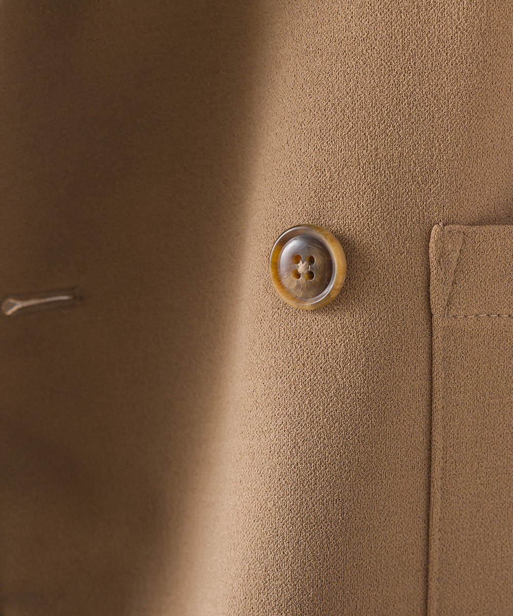 【OMNES Another Edition】メンズ ストレッチ梨地ダブルブレストテーラードジャケット【7121-7046】