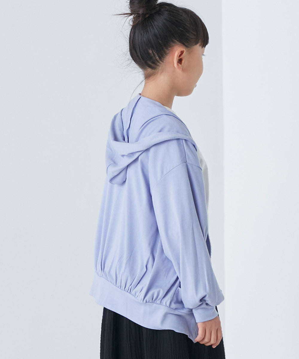 【OMNES】キッズ UVカット&ドライ加工 ジップパーカー【7122-5246】