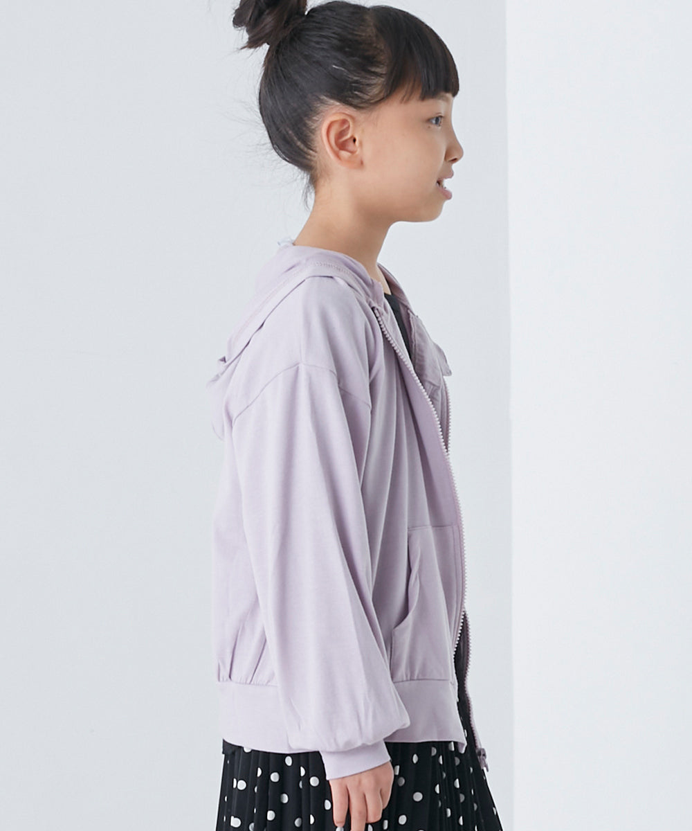 【OMNES】キッズ UVカット&ドライ加工 ジップパーカー【7122-5246】