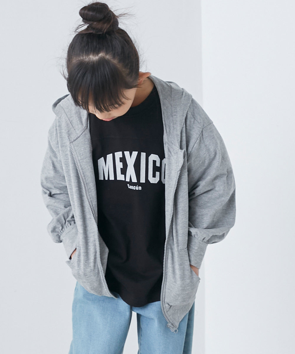 【OMNES】キッズ UVカット&ドライ加工 ジップパーカー【7122-5246】