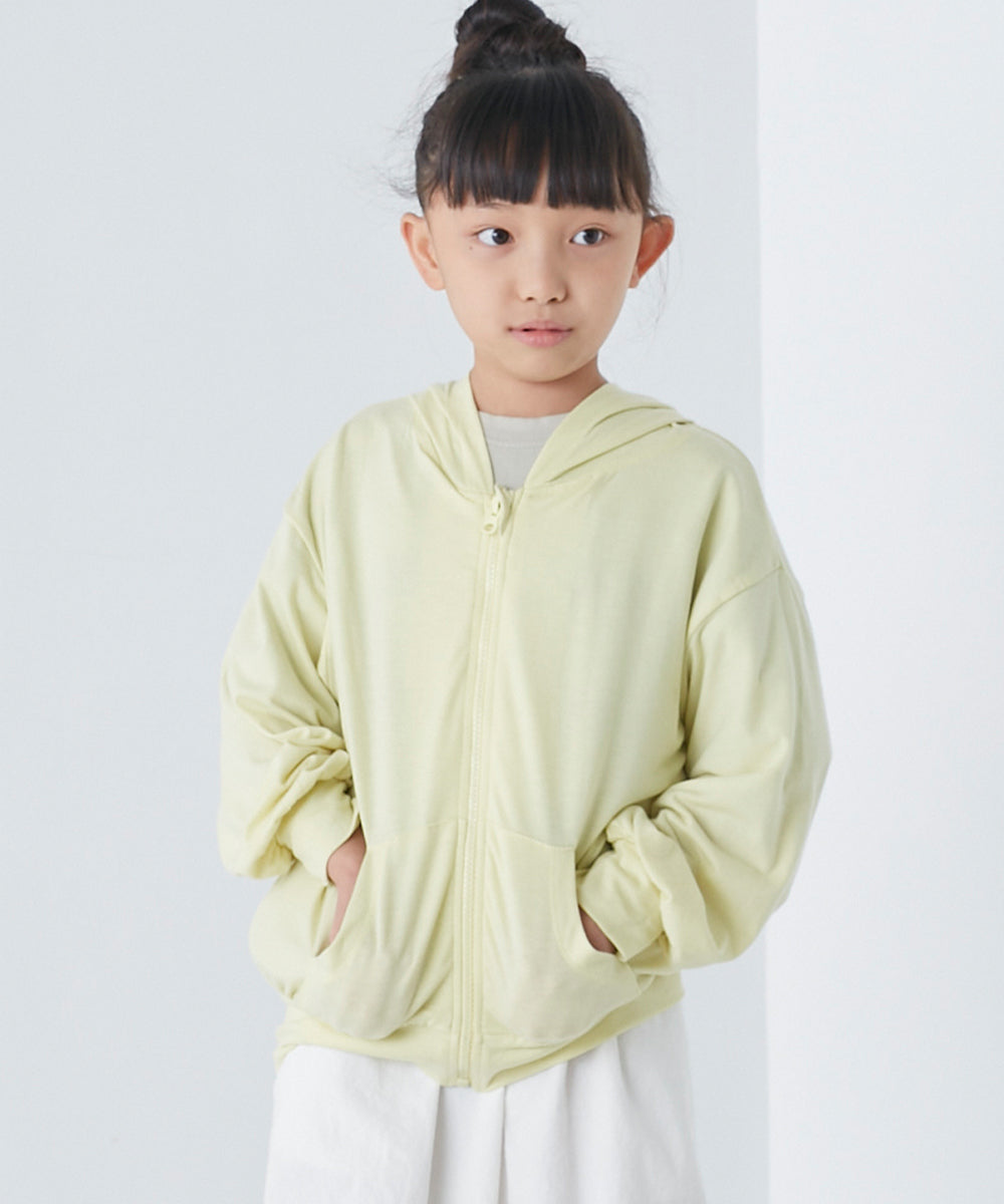 【OMNES】キッズ UVカット&ドライ加工 ジップパーカー【7122-5246】
