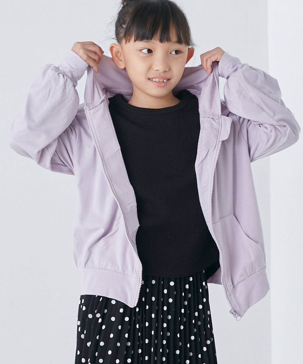 【OMNES】キッズ UVカット&ドライ加工 ジップパーカー【7122-5246】