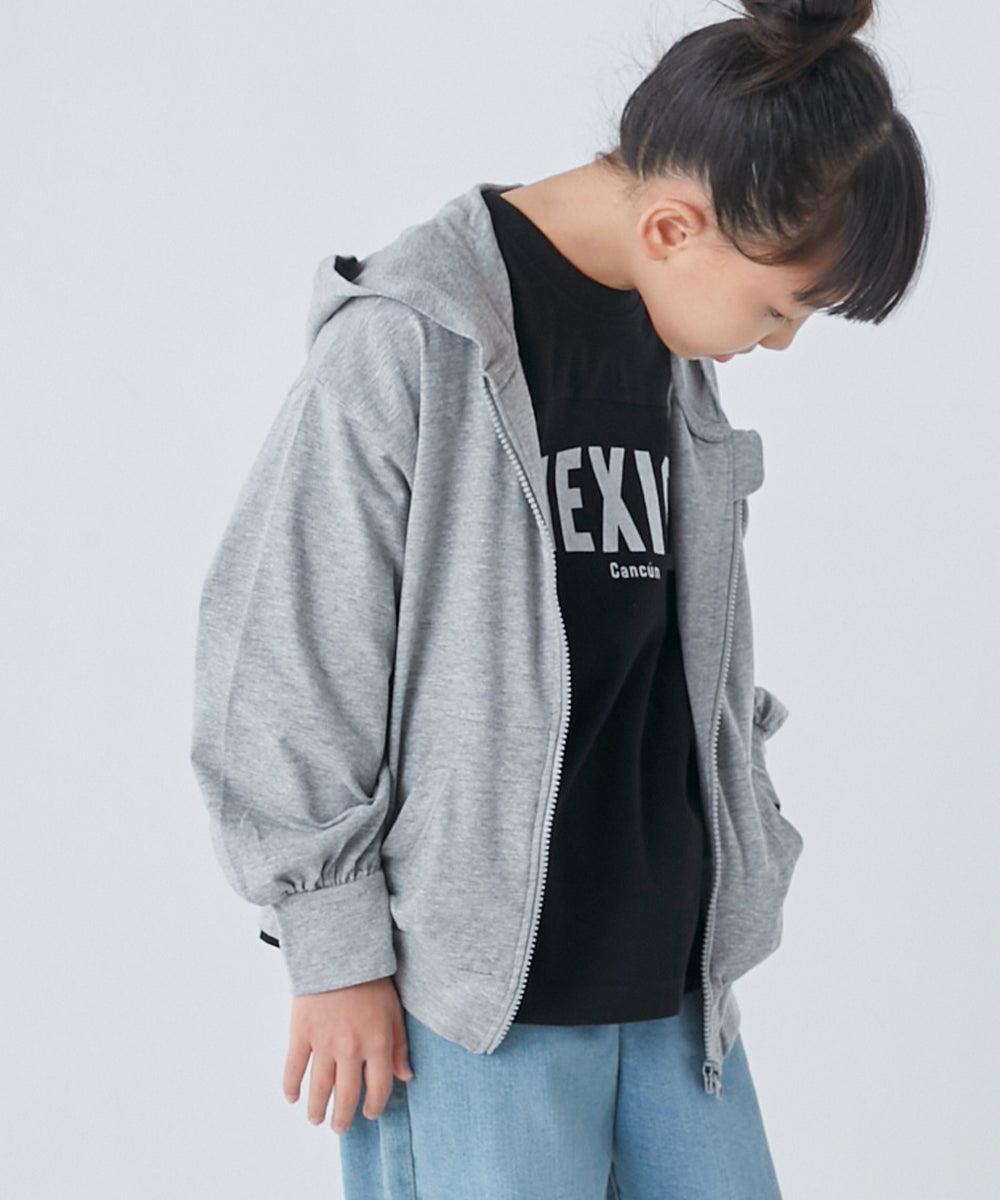 【OMNES】キッズ UVカット&ドライ加工 ジップパーカー【7122-5246】