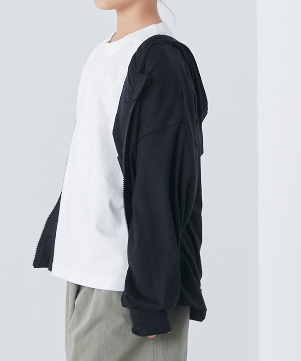 【OMNES】キッズ UVカット&ドライ加工 ジップパーカー【7122-5246】