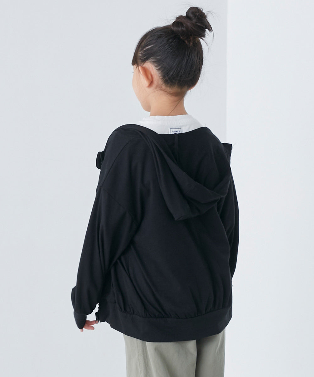 【OMNES】キッズ UVカット&ドライ加工 ジップパーカー【7122-5246】