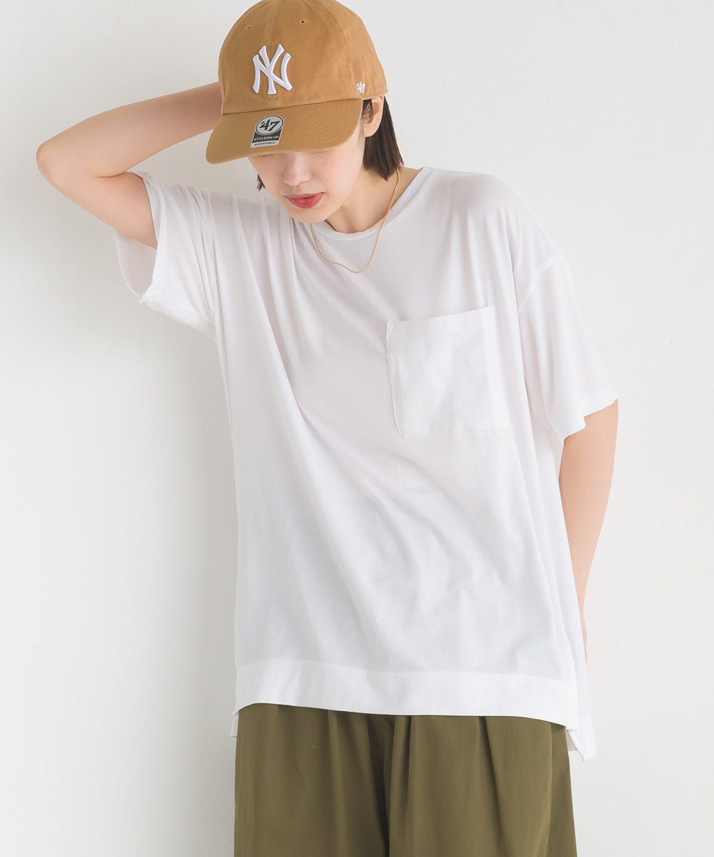 【OMNES】UVカット&ドライ加工 ポケット付き半袖Tシャツ【7122-5249】