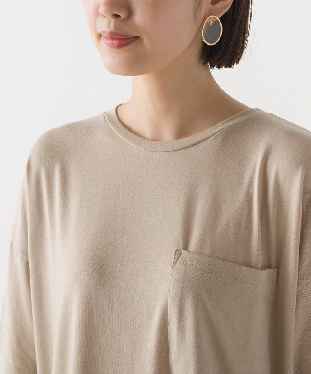 【OMNES】UVカット&ドライ加工 ポケット付き半袖Tシャツ【7122-5249】