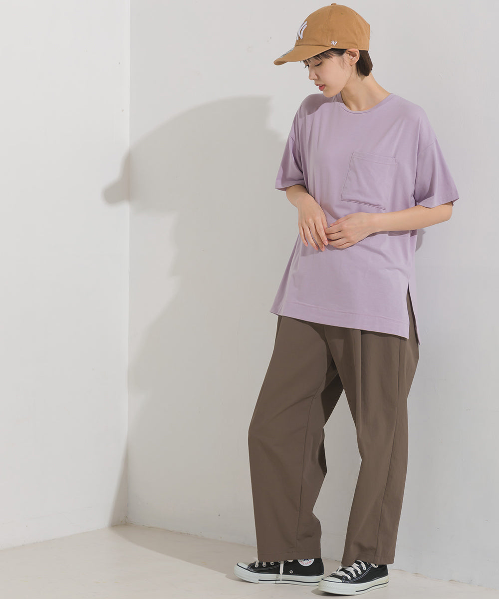 【OMNES】UVカット&ドライ加工 ポケット付き半袖Tシャツ【7122-5249】