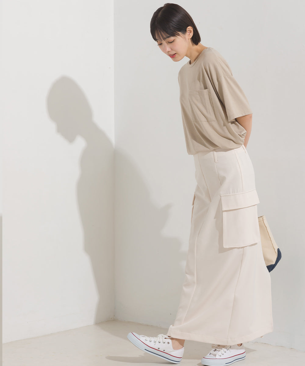 【OMNES】UVカット&ドライ加工 ポケット付き半袖Tシャツ【7122-5249】