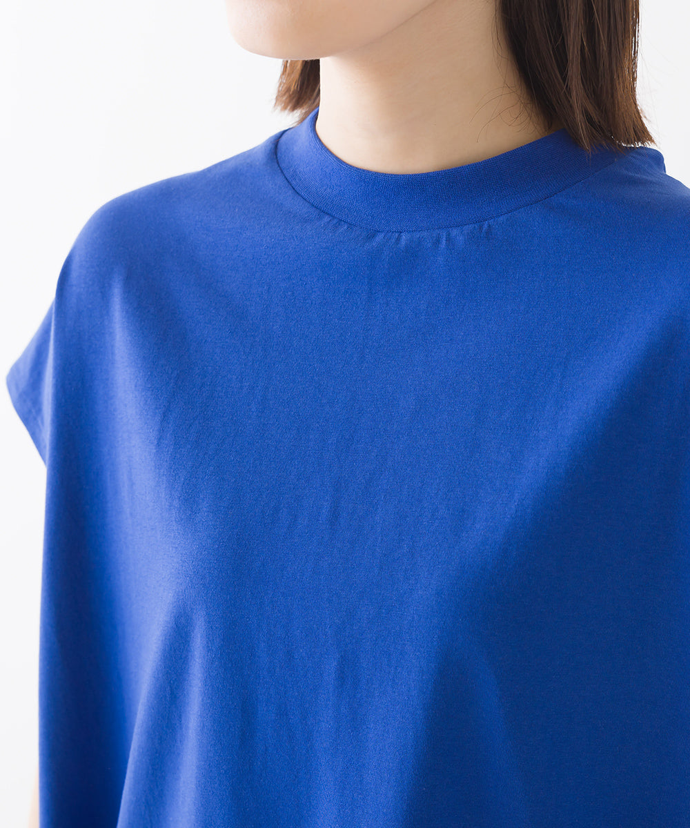 【OMNES】コットンベア天 裾ラウンドヘムスリットプルオーバー【7122-5250】