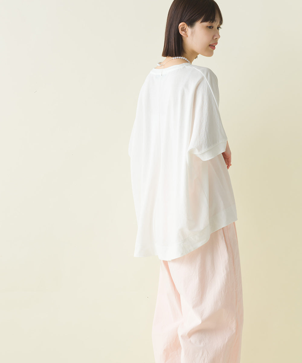 【OMNES】接触冷感レーヨンナイロンBIGシルエットプルオーバー 半袖 Tシャツ【7122-5278】