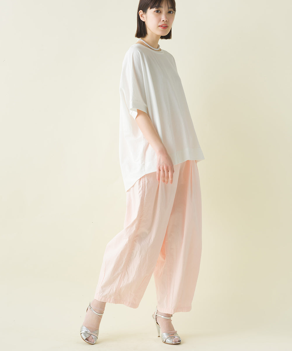 【OMNES】接触冷感レーヨンナイロンBIGシルエットプルオーバー 半袖 Tシャツ【7122-5278】