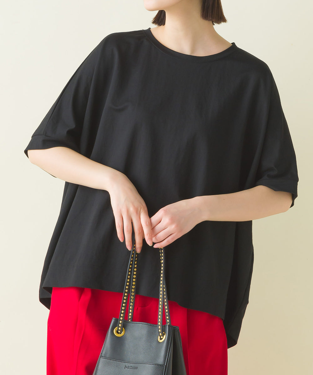 【OMNES】接触冷感レーヨンナイロンBIGシルエットプルオーバー 半袖 Tシャツ【7122-5278】
