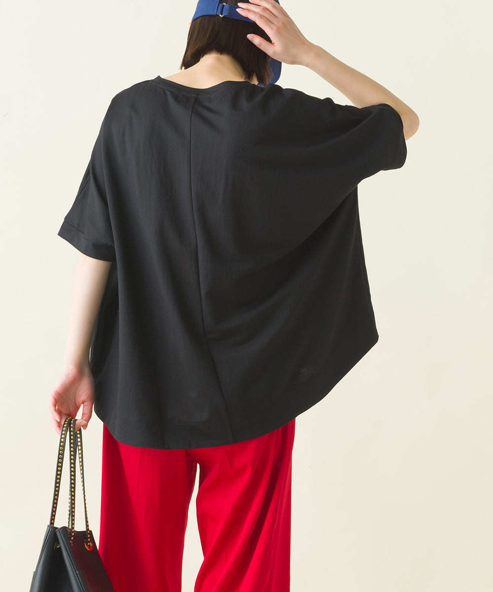 【OMNES】接触冷感レーヨンナイロンBIGシルエットプルオーバー 半袖 Tシャツ【7122-5278】