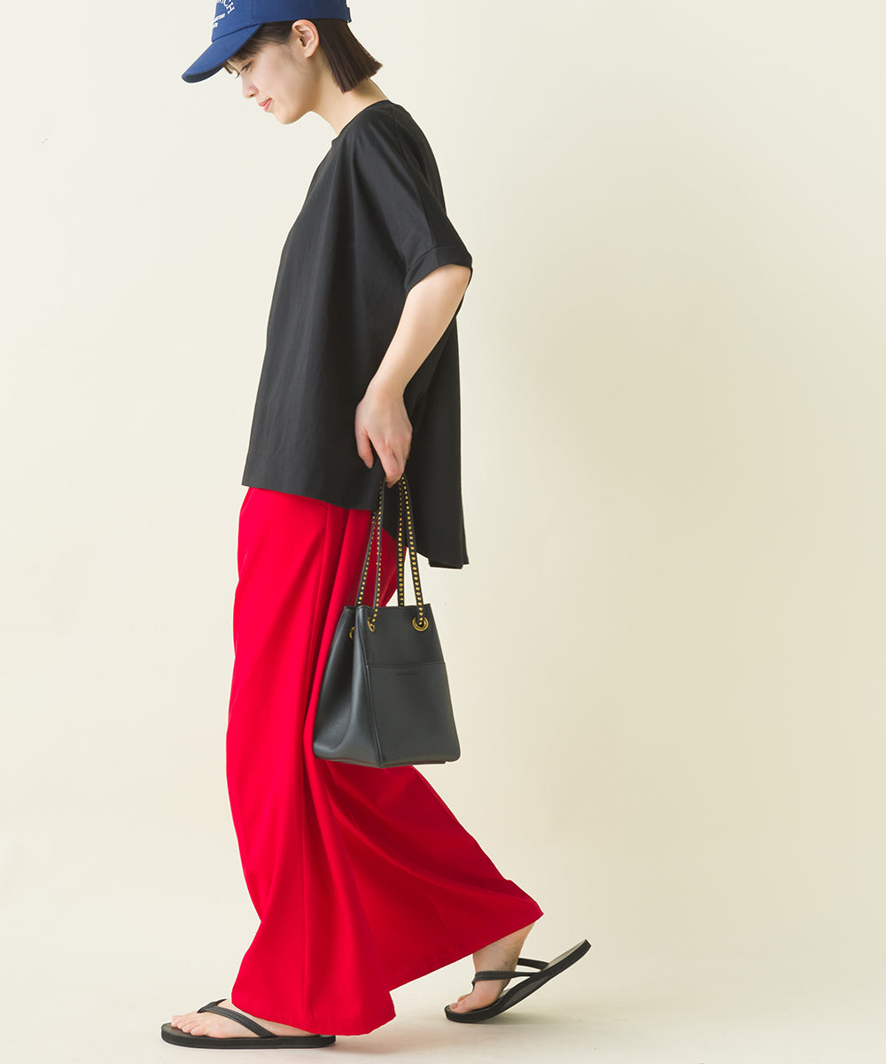 【OMNES】接触冷感レーヨンナイロンBIGシルエットプルオーバー 半袖 Tシャツ【7122-5278】