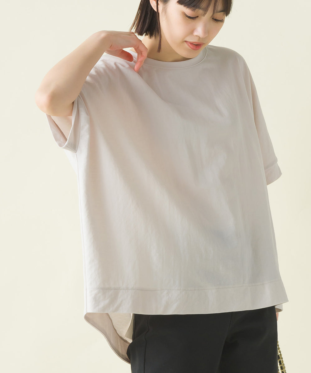 【OMNES】接触冷感レーヨンナイロンBIGシルエットプルオーバー 半袖 Tシャツ【7122-5278】