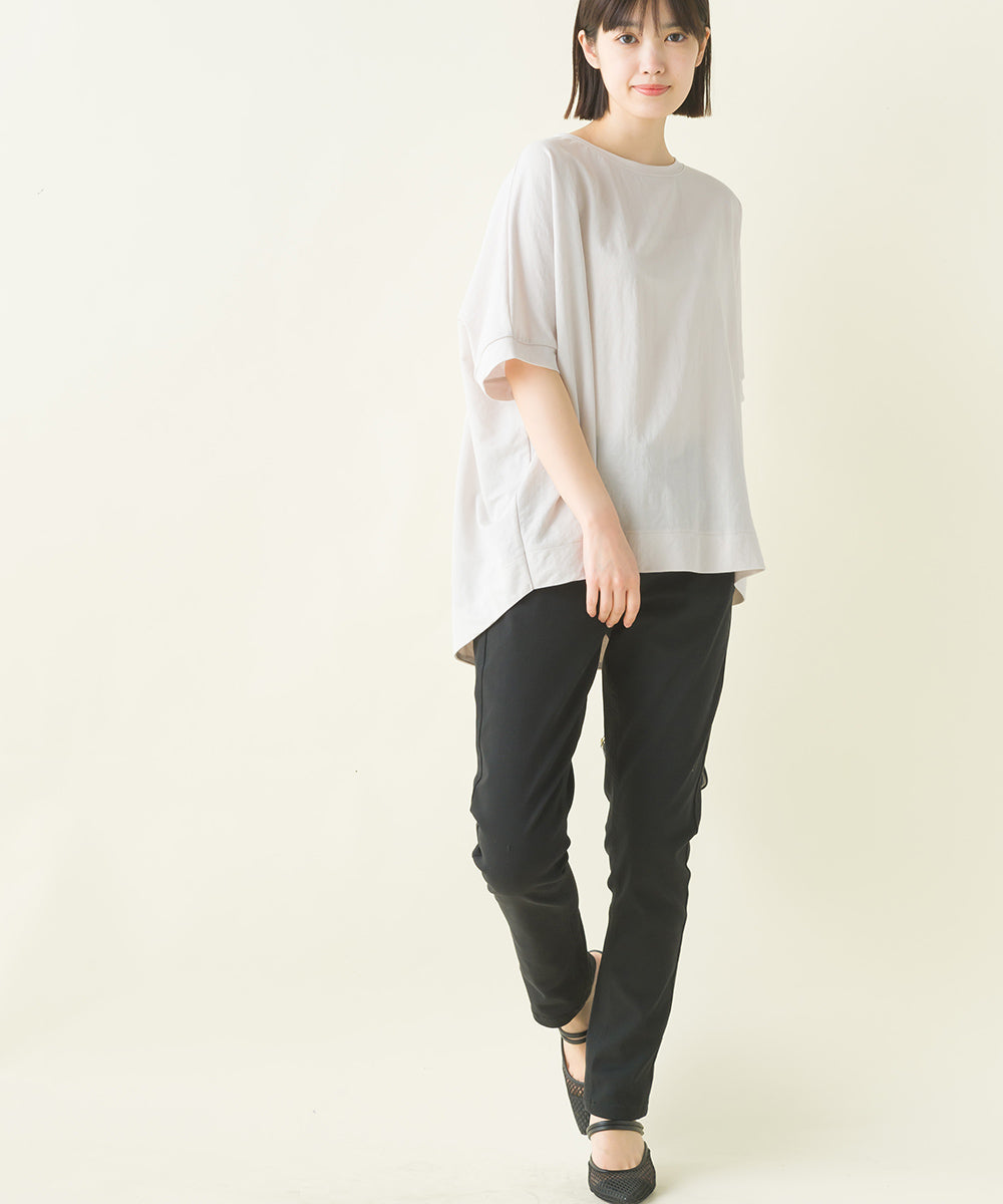 【OMNES】接触冷感レーヨンナイロンBIGシルエットプルオーバー 半袖 Tシャツ【7122-5278】