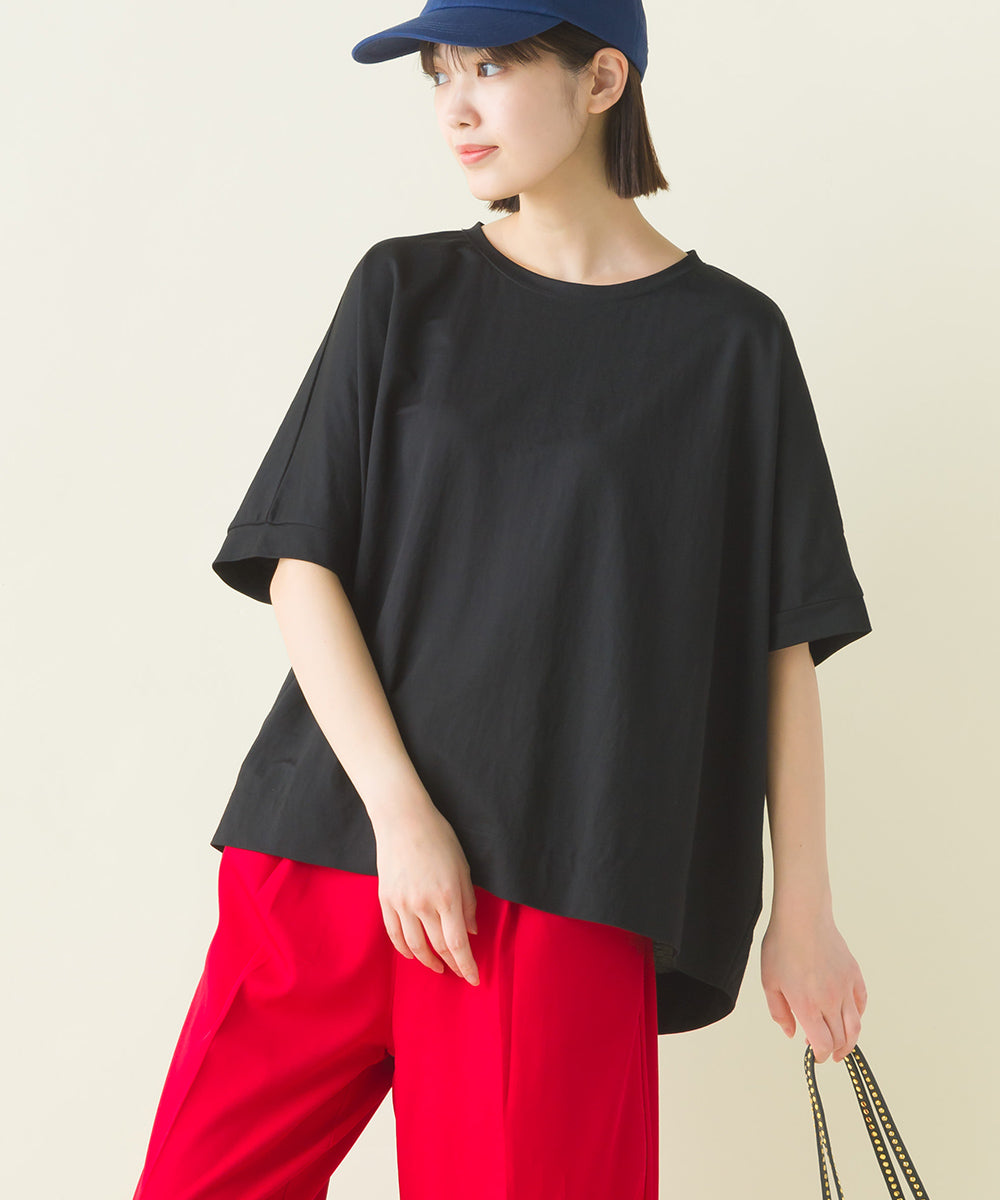【OMNES】接触冷感レーヨンナイロンBIGシルエットプルオーバー 半袖 Tシャツ【7122-5278】