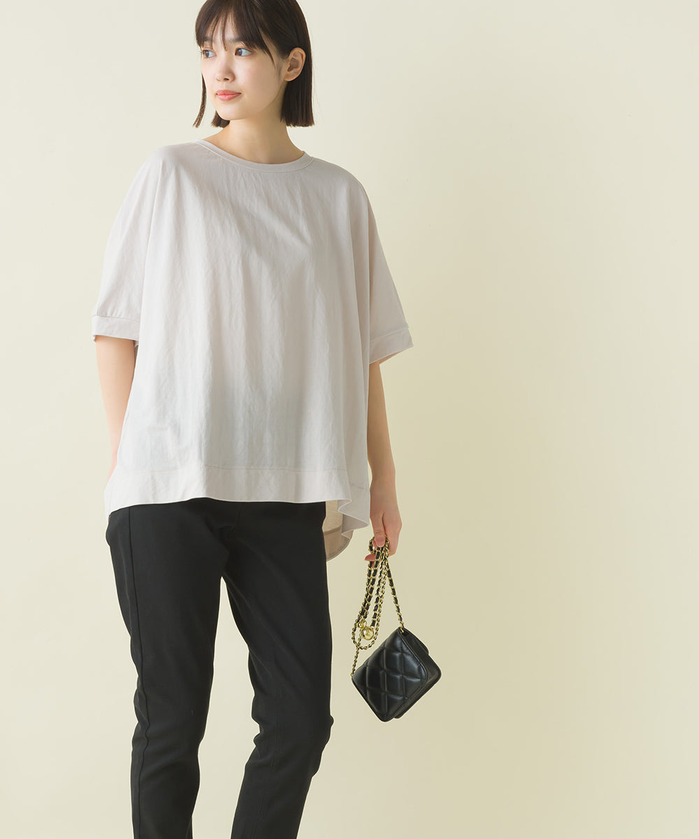 【OMNES】接触冷感レーヨンナイロンBIGシルエットプルオーバー 半袖 Tシャツ【7122-5278】