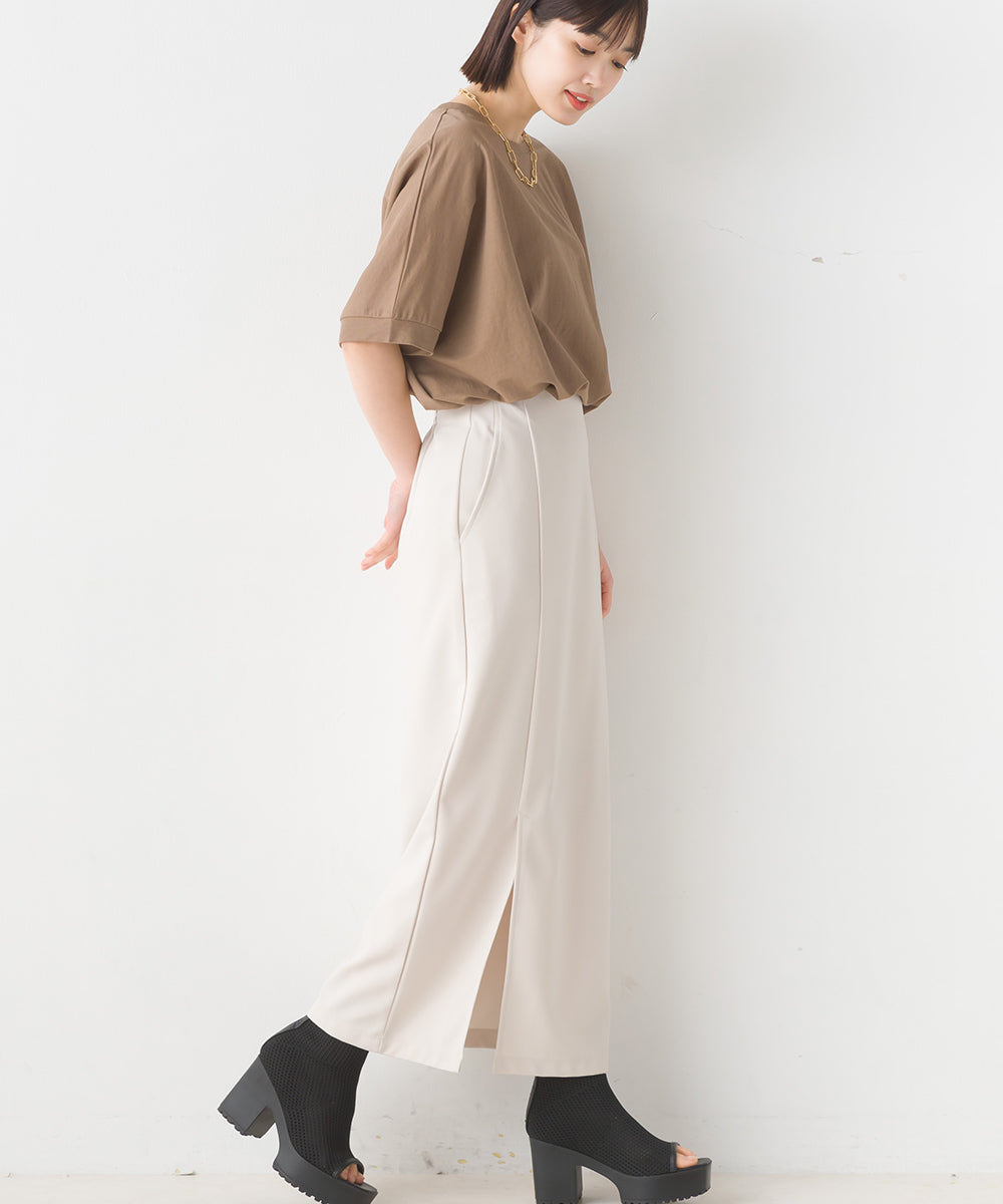 【OMNES】接触冷感レーヨンナイロンBIGシルエットプルオーバー 半袖 Tシャツ【7122-5278】
