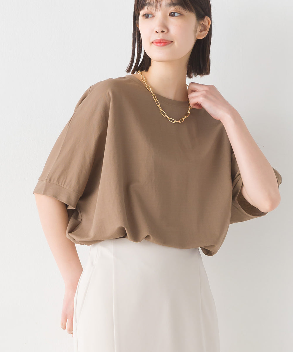 【OMNES】接触冷感レーヨンナイロンBIGシルエットプルオーバー 半袖 Tシャツ【7122-5278】