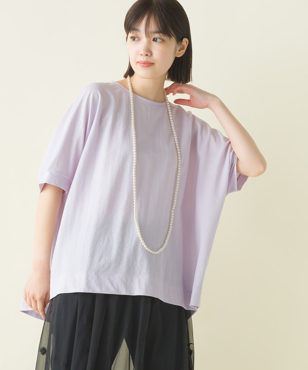 【OMNES】接触冷感レーヨンナイロンBIGシルエットプルオーバー 半袖 Tシャツ【7122-5278】