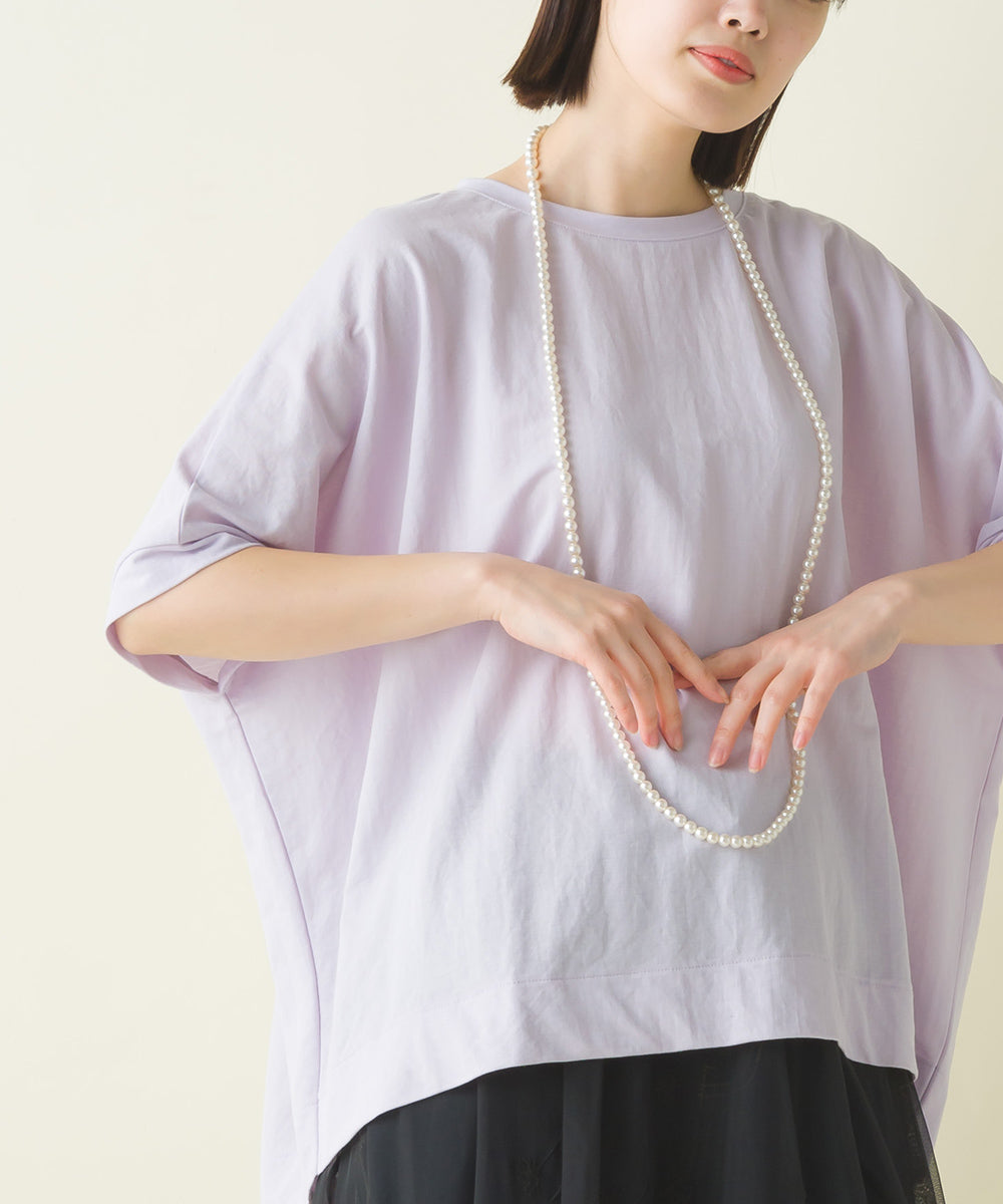 【OMNES】接触冷感レーヨンナイロンBIGシルエットプルオーバー 半袖 Tシャツ【7122-5278】