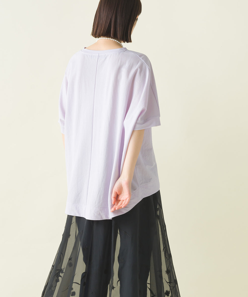 【OMNES】接触冷感レーヨンナイロンBIGシルエットプルオーバー 半袖 Tシャツ【7122-5278】