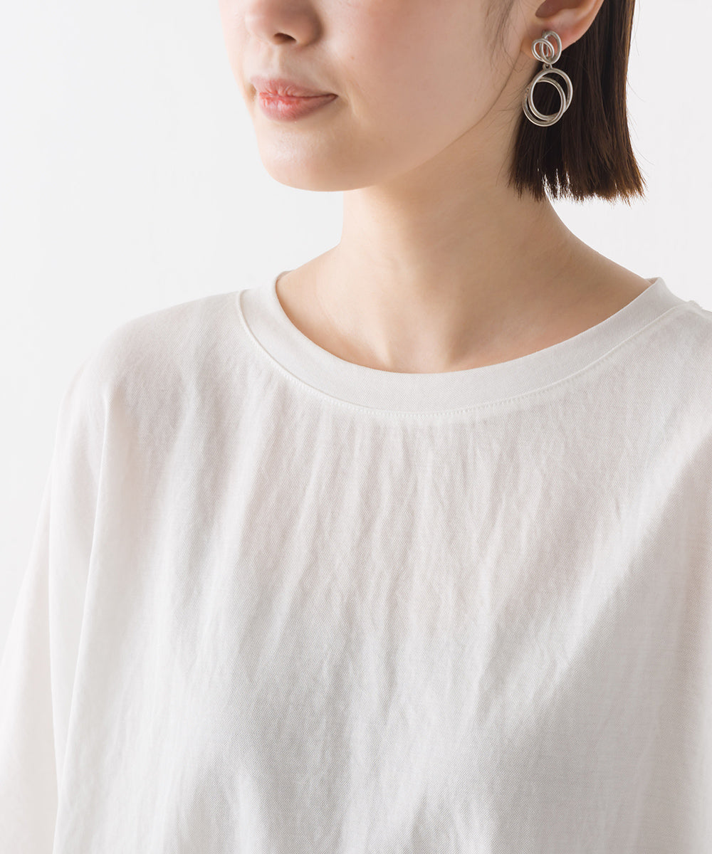 【OMNES】接触冷感レーヨンナイロンBIGシルエットプルオーバー 半袖 Tシャツ【7122-5278】