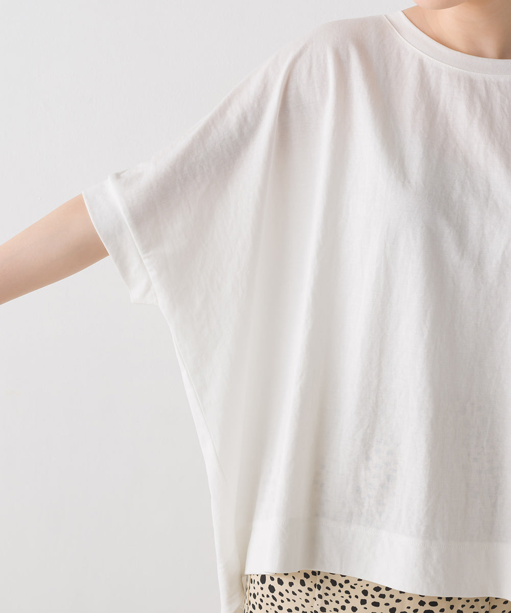 【OMNES】接触冷感レーヨンナイロンBIGシルエットプルオーバー 半袖 Tシャツ【7122-5278】