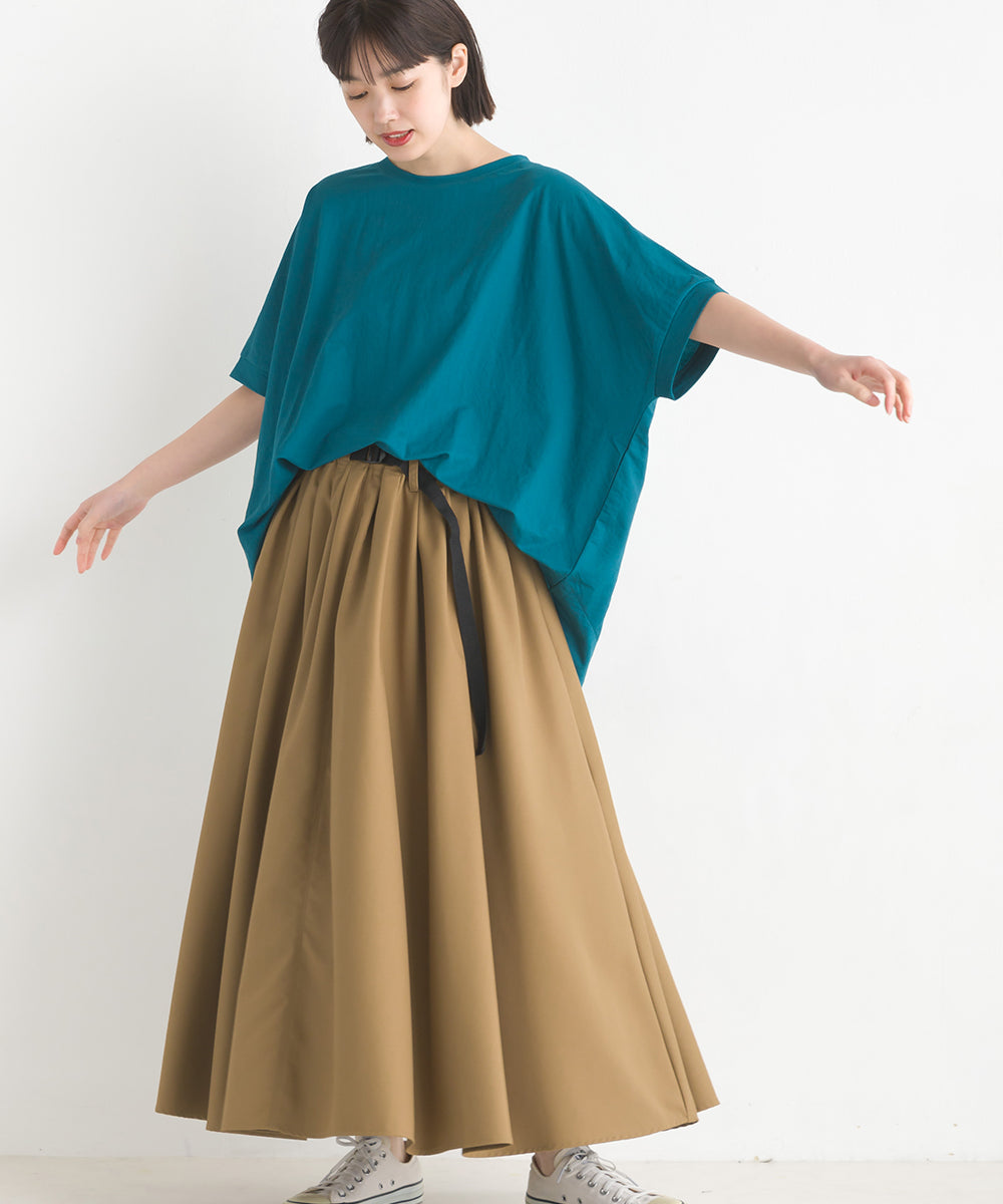 【OMNES】接触冷感レーヨンナイロンBIGシルエットプルオーバー 半袖 Tシャツ【7122-5278】