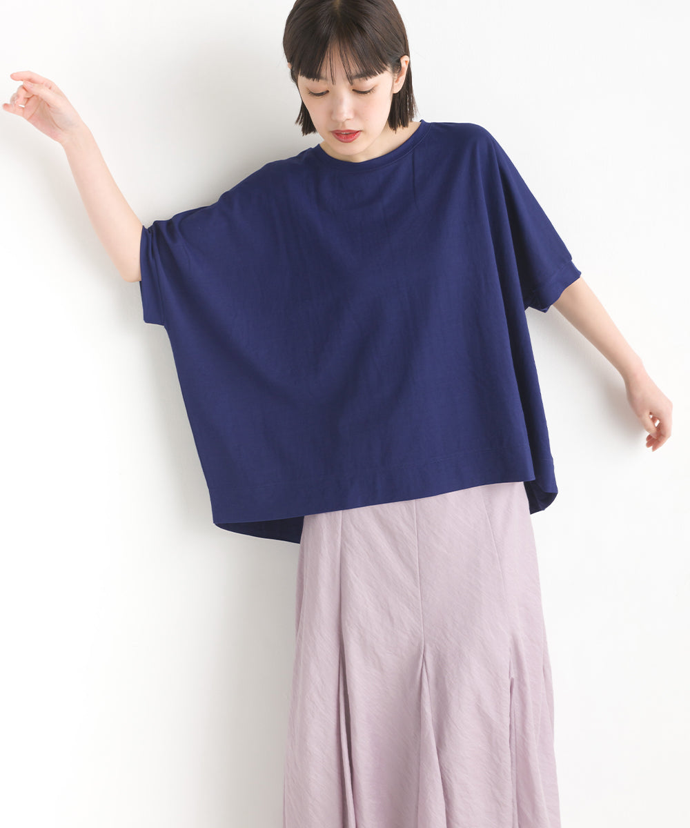 【OMNES】接触冷感レーヨンナイロンBIGシルエットプルオーバー 半袖 Tシャツ【7122-5278】