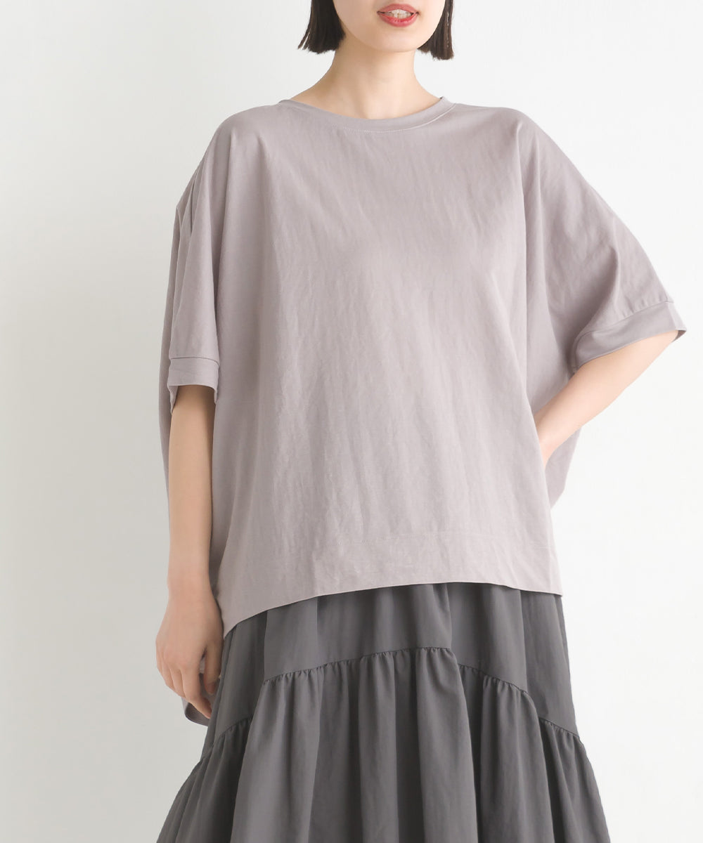 【OMNES】接触冷感レーヨンナイロンBIGシルエットプルオーバー 半袖 Tシャツ【7122-5278】
