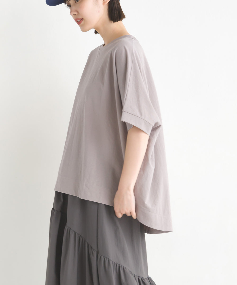 【OMNES】接触冷感レーヨンナイロンBIGシルエットプルオーバー 半袖 Tシャツ【7122-5278】
