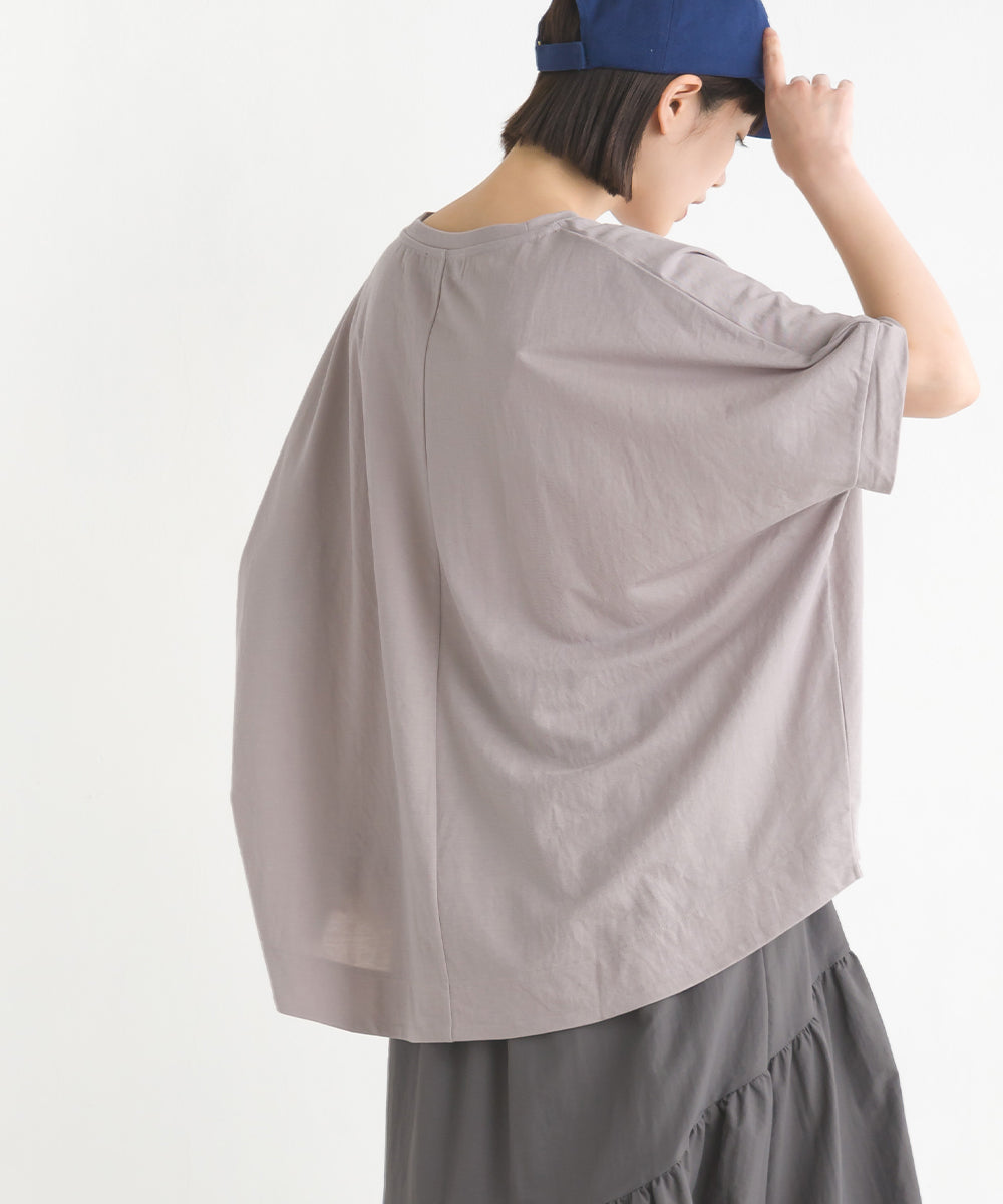 【OMNES】接触冷感レーヨンナイロンBIGシルエットプルオーバー 半袖 Tシャツ【7122-5278】