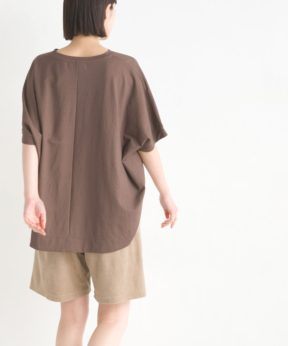 【OMNES】接触冷感レーヨンナイロンBIGシルエットプルオーバー 半袖 Tシャツ【7122-5278】