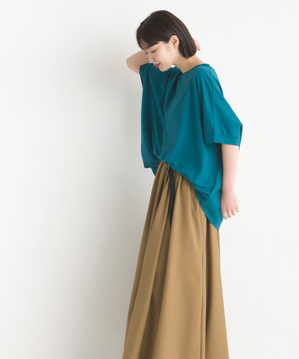 【OMNES】接触冷感レーヨンナイロンBIGシルエットプルオーバー 半袖 Tシャツ【7122-5278】